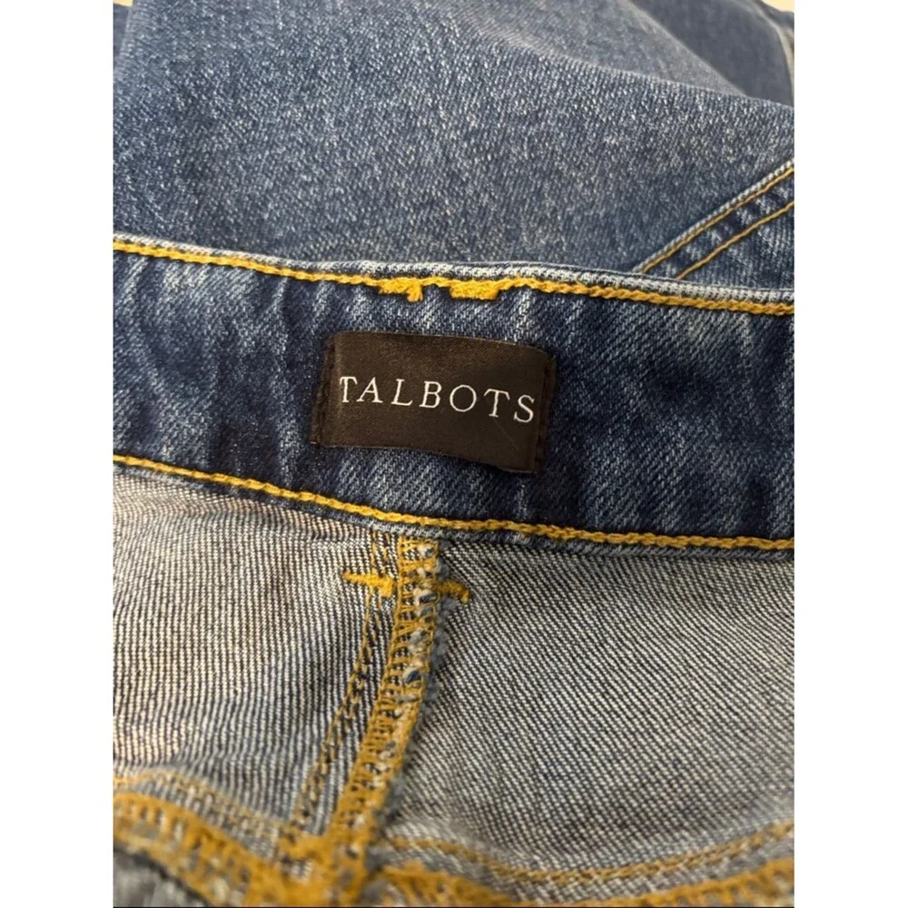 Talbots relaxed barrel jeans size 14